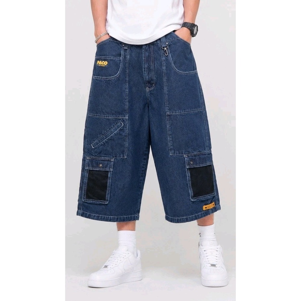Paco Cargo Jeans 38 Vtg Baggy 90s Grunge Hip Hop Skater Streetwear